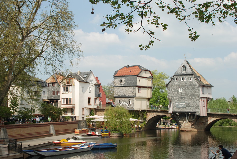 Frühling an den Kreuznacher Brückenhäusern