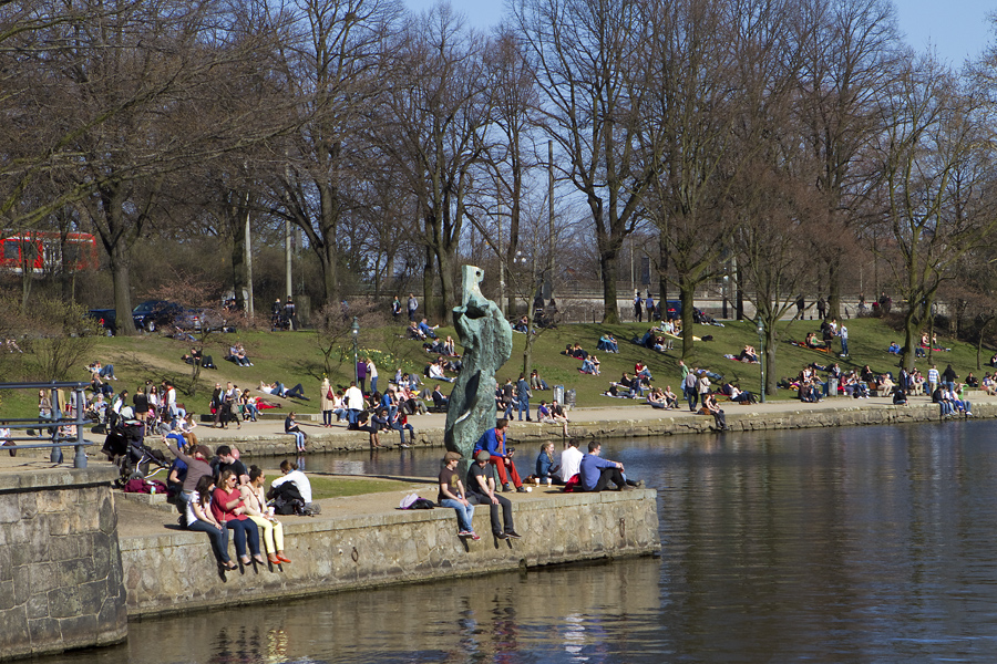 Frühling an der Alster ..