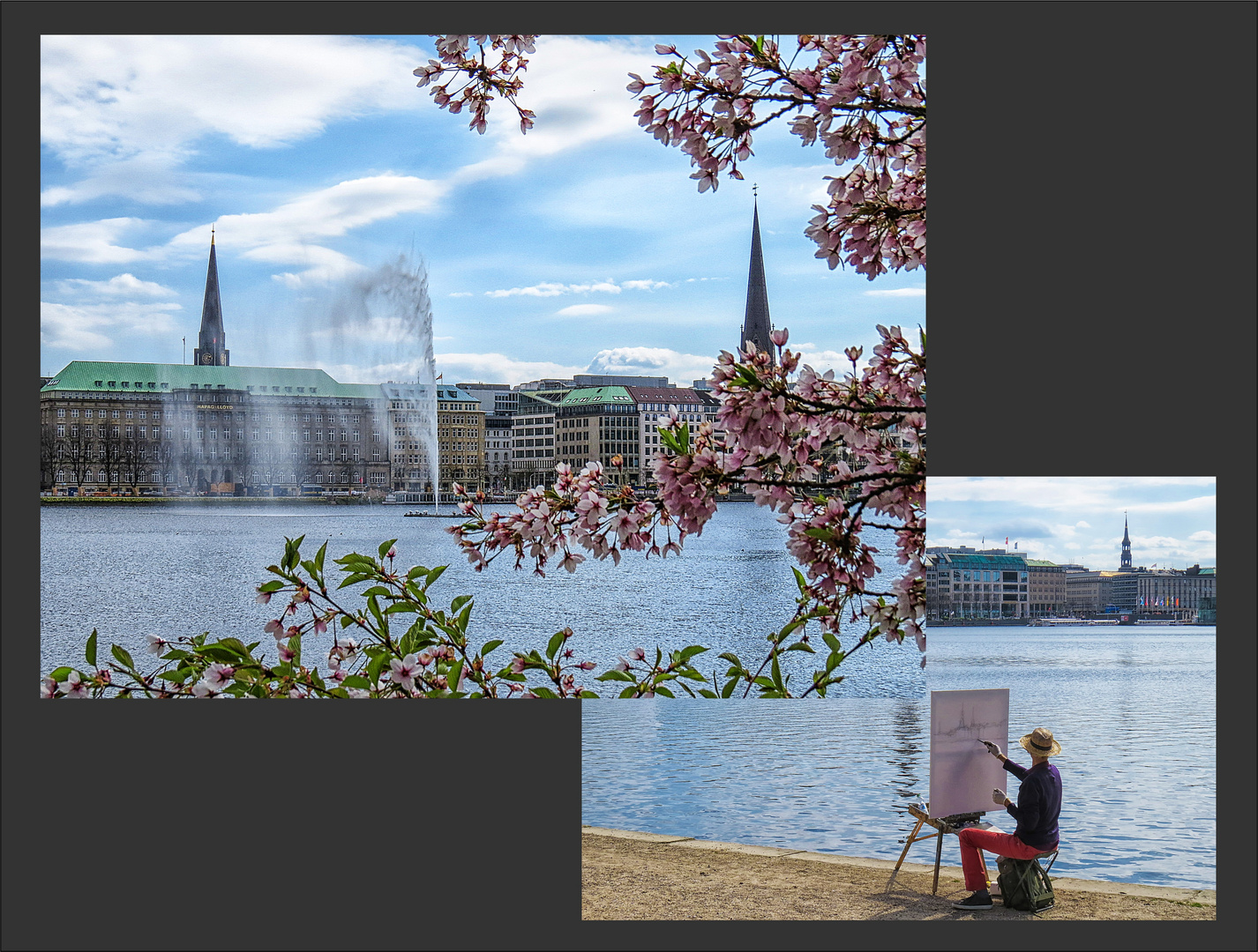 Frühling an der Alster ...