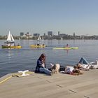 Frühling an der Außenalster