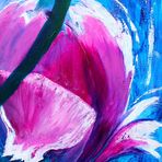 Frühling auf der Leinwand - Tulpen abstrakt