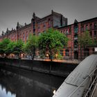 Frühling frühmorgens am Höllandischen Brook Speicherstadt