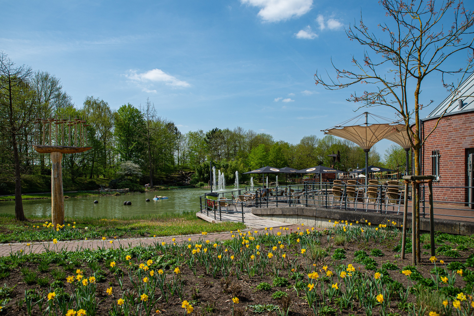 Frühling im Maxi-Park Hamm.  (Festplatten Fund)