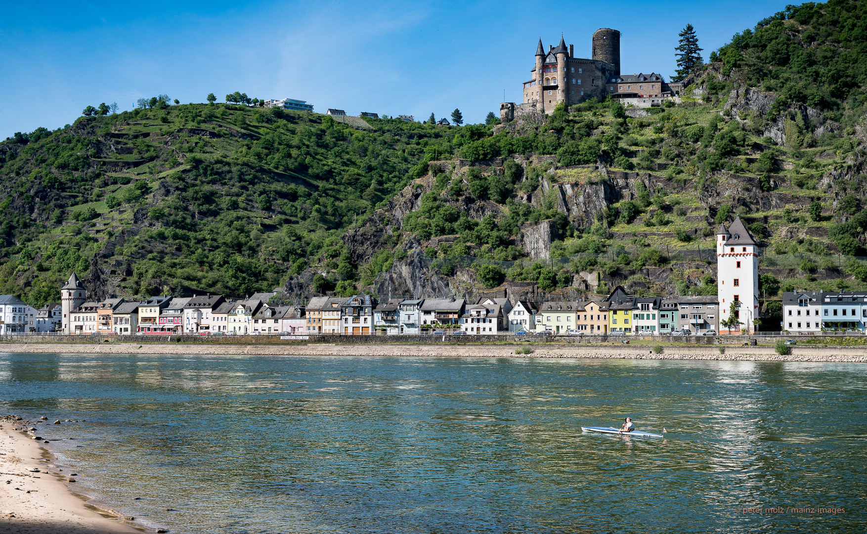 Frühling im Mittelrheintal - Sankt Goarshausen mit Burg Katz