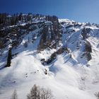 Frühling in der Schweiz schneebedeckte Berge