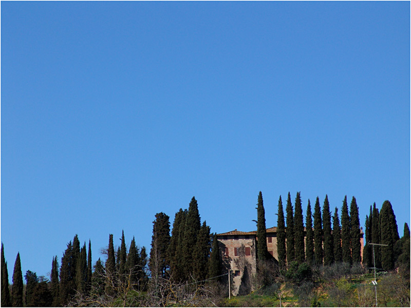 Frühling in der Toscana, dieses Blau wollte ich euch nicht vorenthalten