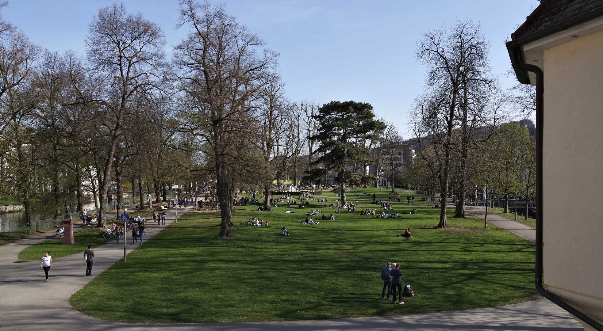 Frühling in Esslingen, der Stadtpark