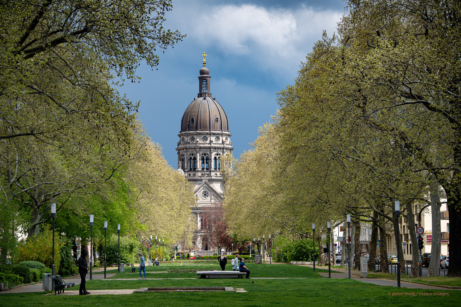 Frühling in Mainz - Blick auf Christuskirche | April 2021