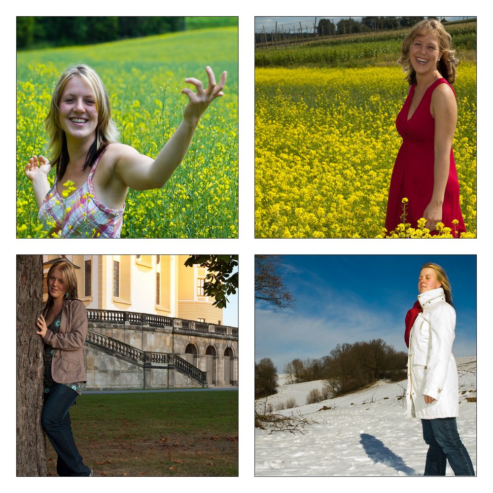 Frühling, Sommer, Herbst und Winter Foto & Bild portrait, portrait