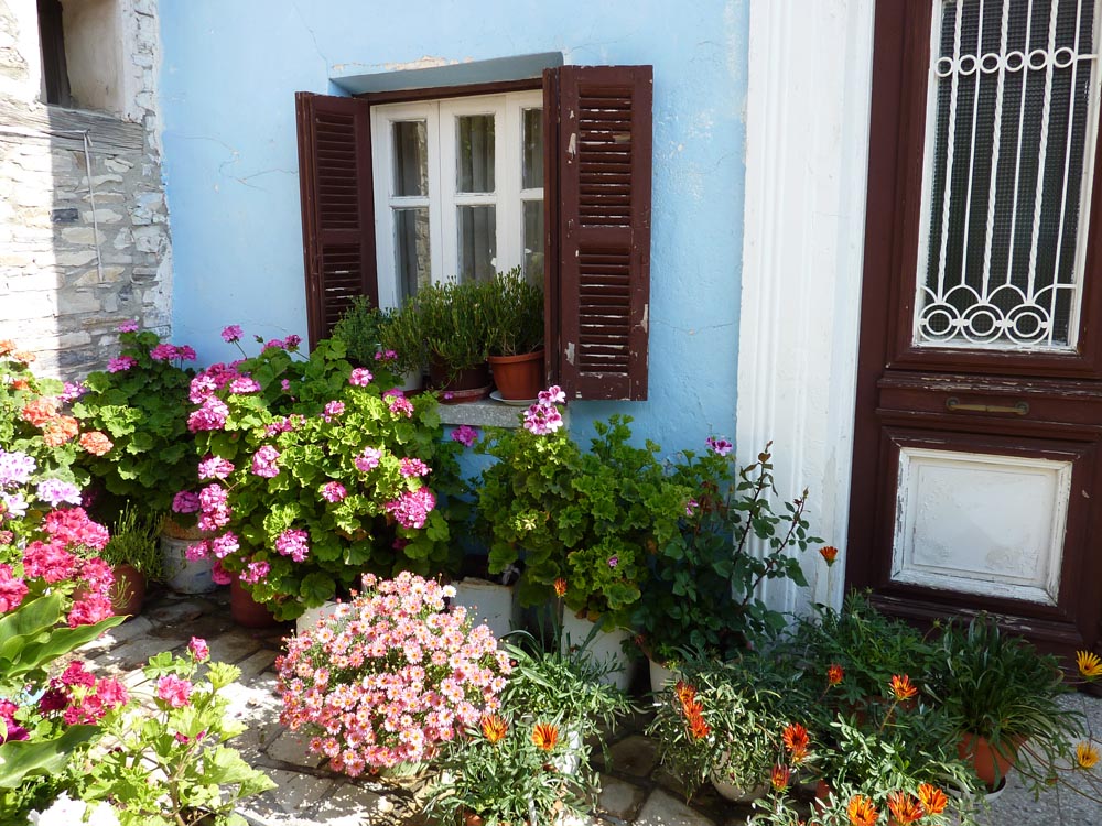 Frühling vor dem Haus