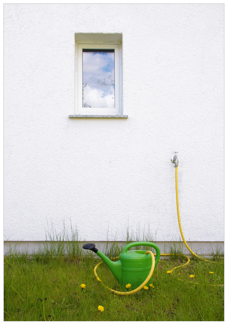 Frühling vorm Haus