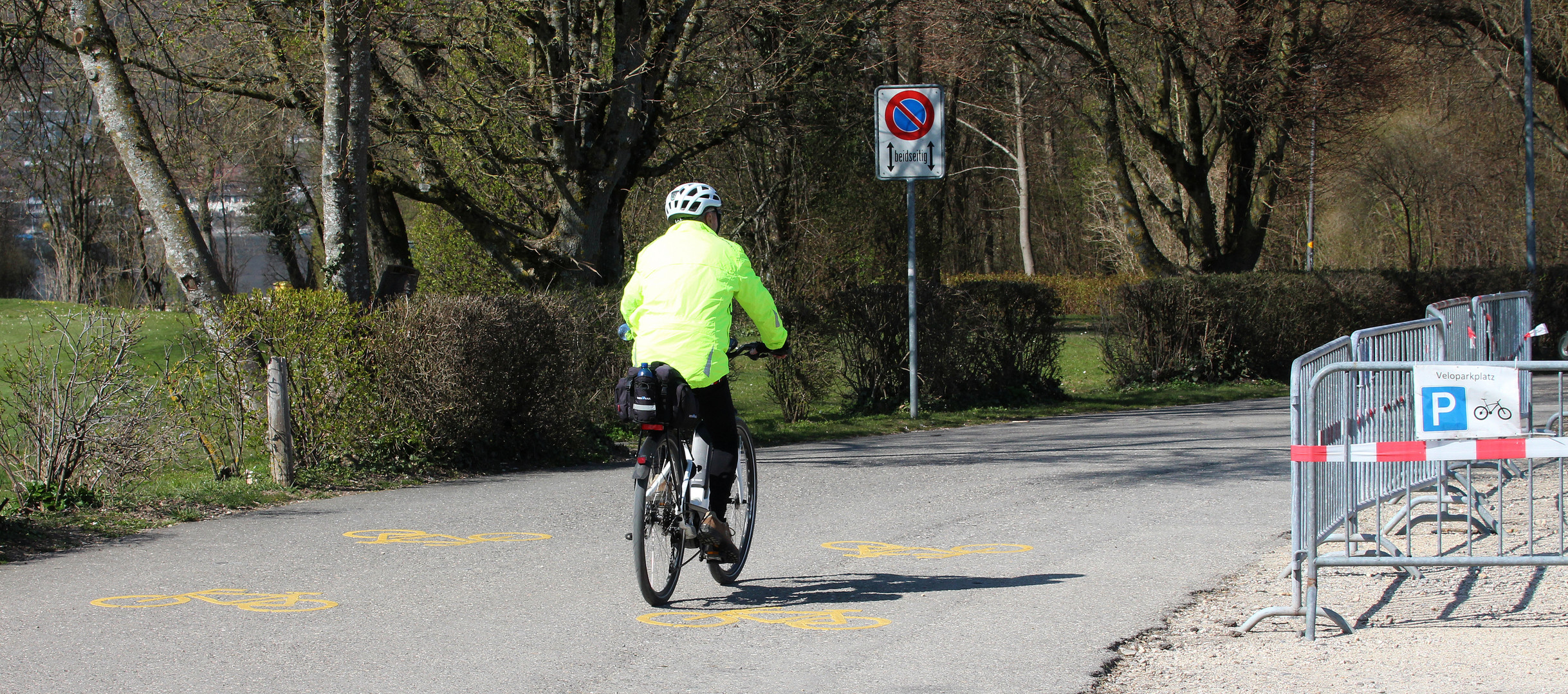 Frühlings` Fahrradfahren