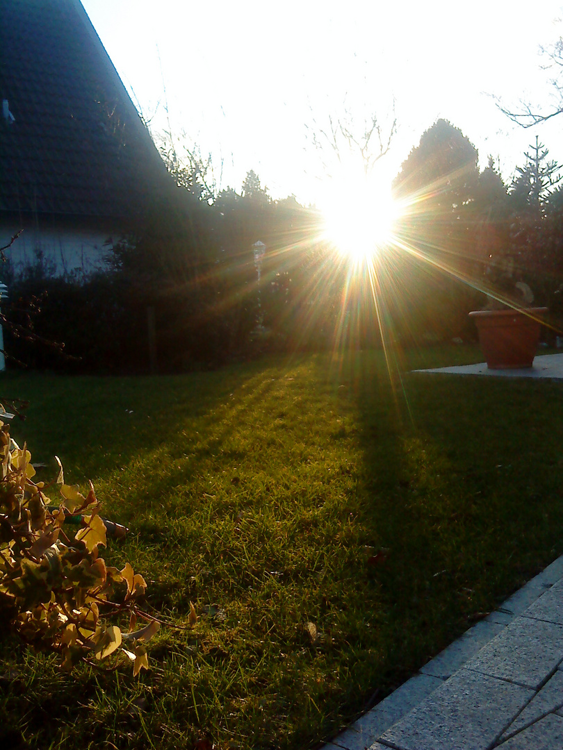 Frühlings Sonnenuntergang