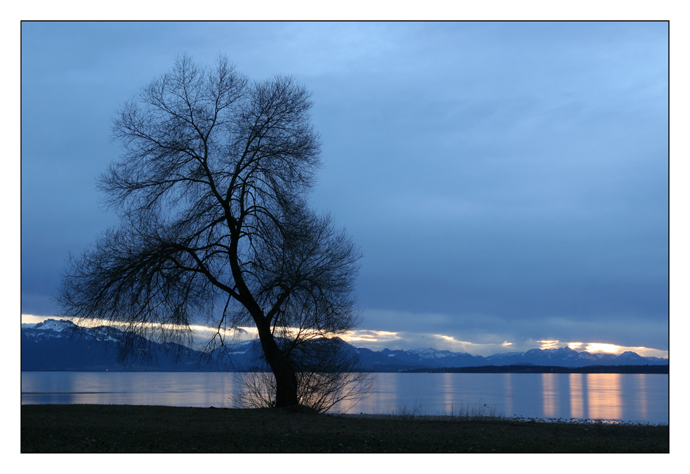 Frühlingsabend am Chiemsee