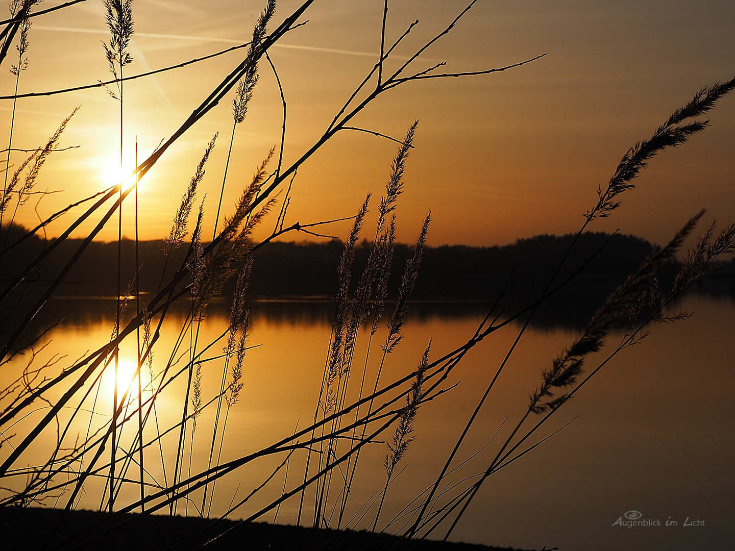 Frühlingsabend am See