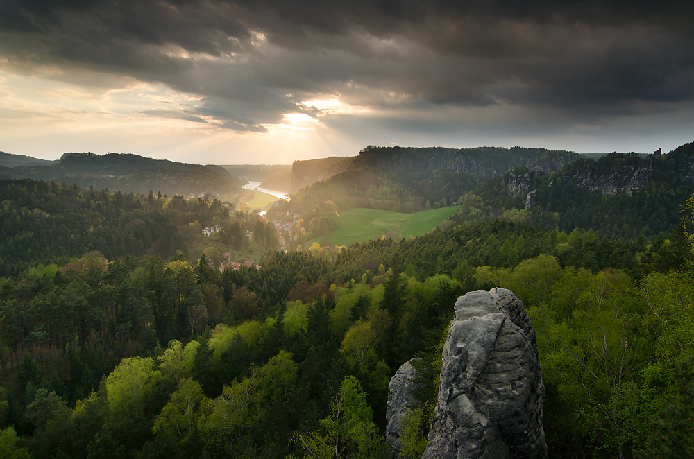 Frühlingsabend auf dem Gamrig