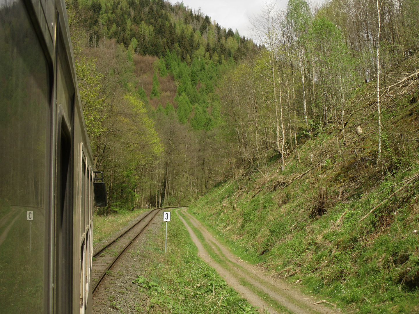 Frühlingsausflug mit dem HSB Triebwagen nach Eisfelder Talmühle 3.