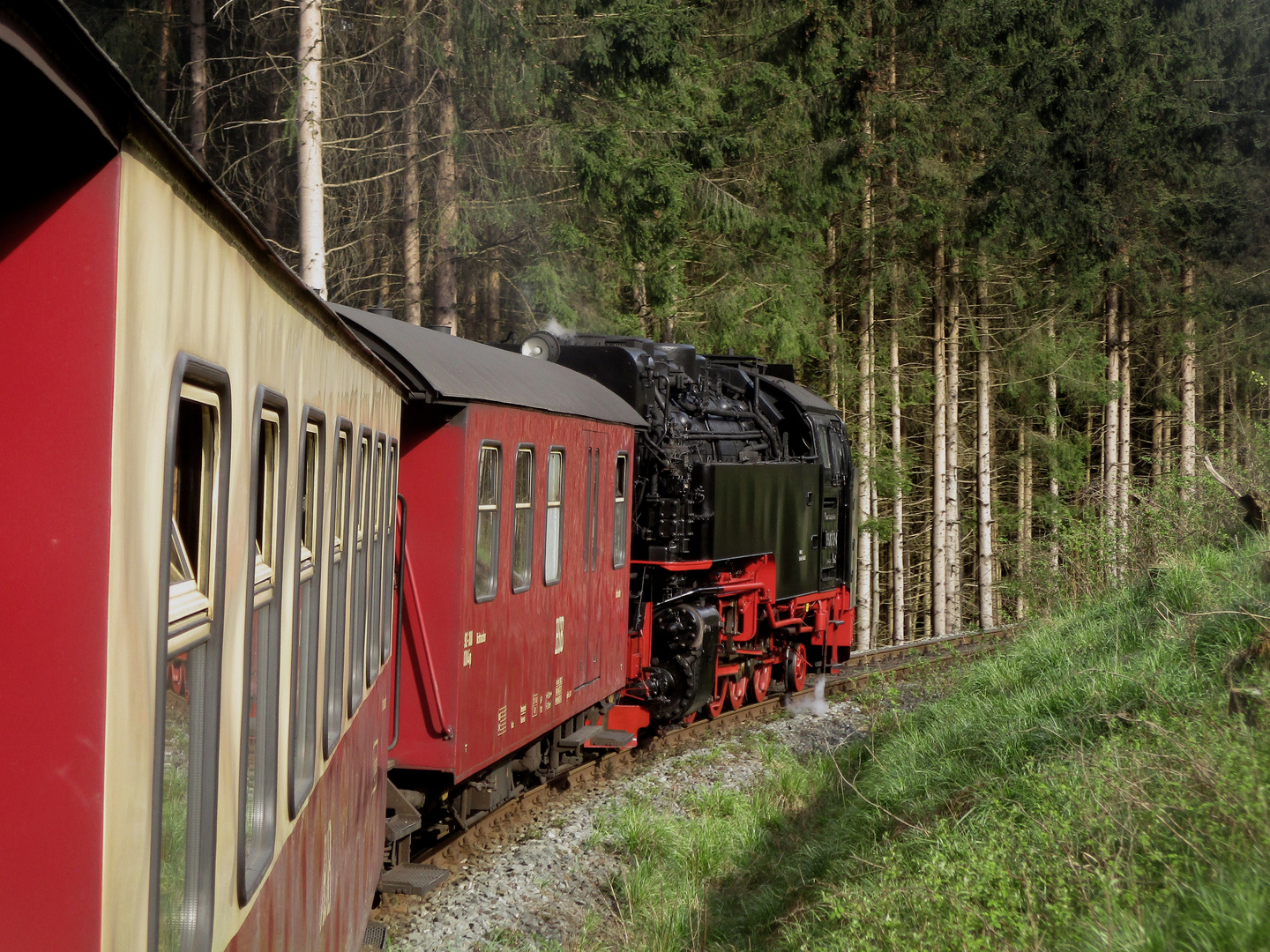 Frühlingsausflug mit der Harzquerbahn zurück nach Nordhausen 2.