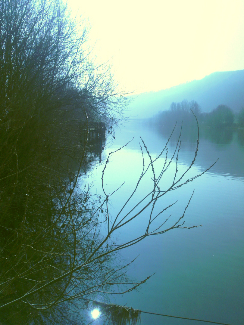 Frühlingsbeginn am Neckar