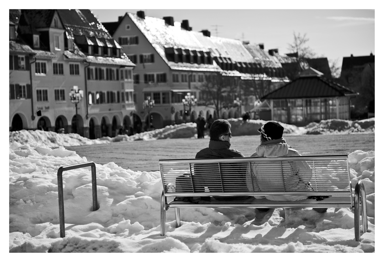 Frühlingsgefühle bei strahlendem Sonnenschein und -5 Grad in Freudenstadt