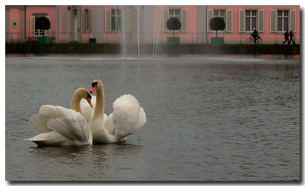 Frühlingsgefühle vor Schloss Benrath