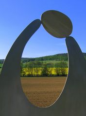 Frühlingslandschaft mit Kunst