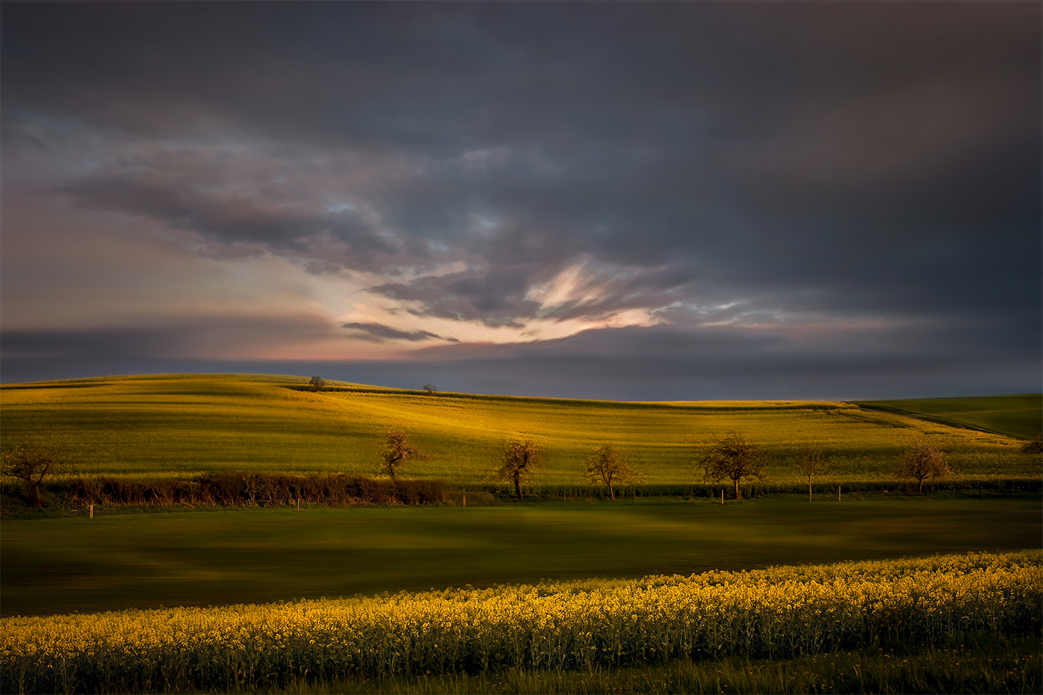 Frühlingslandschaft zu Ostern