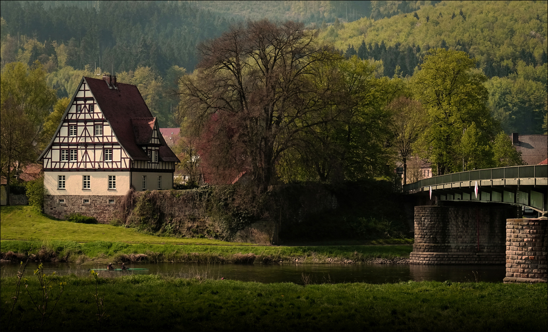 Frühlingsmorgen an der Weser