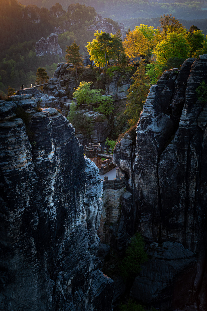 Frühlingsmorgen auf der Bastei