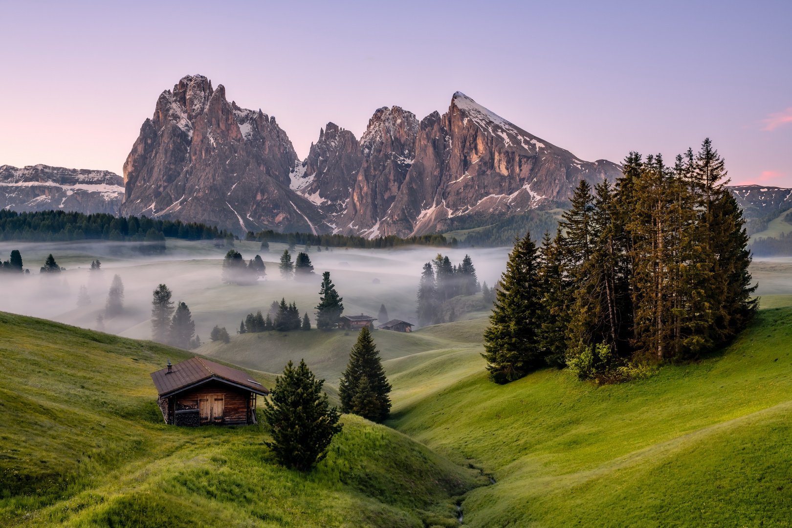 Frühlingsmorgen auf der Seiseralm