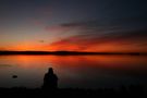 Frühlingssehnsucht - einsamer Fotograf am Steinhuder Meer von Carsten Dreier