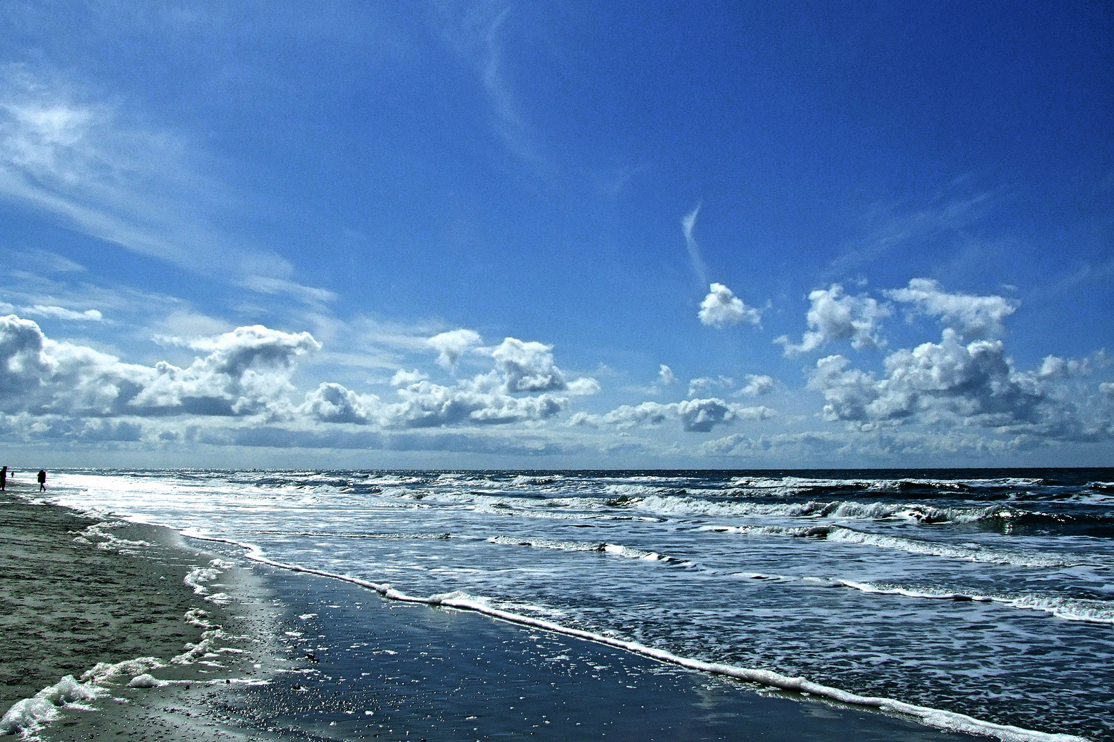 Frühlingssonne am Strand