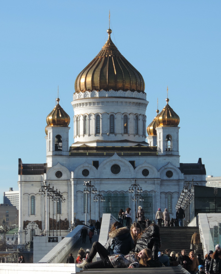 Frühlingssonne in Moskau