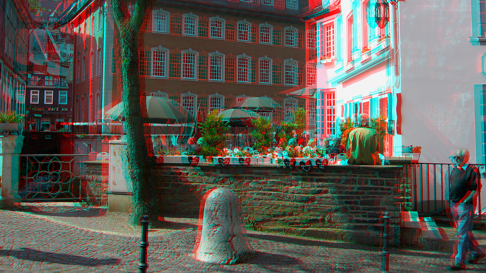 Frühlingssonne/stimmung 2010 in Monschau (3D-Bild)