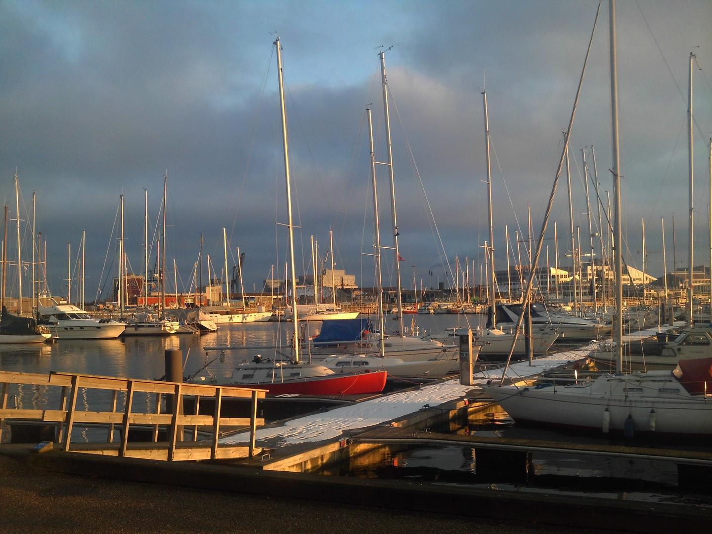 Frühlingsstimmung im Hafen