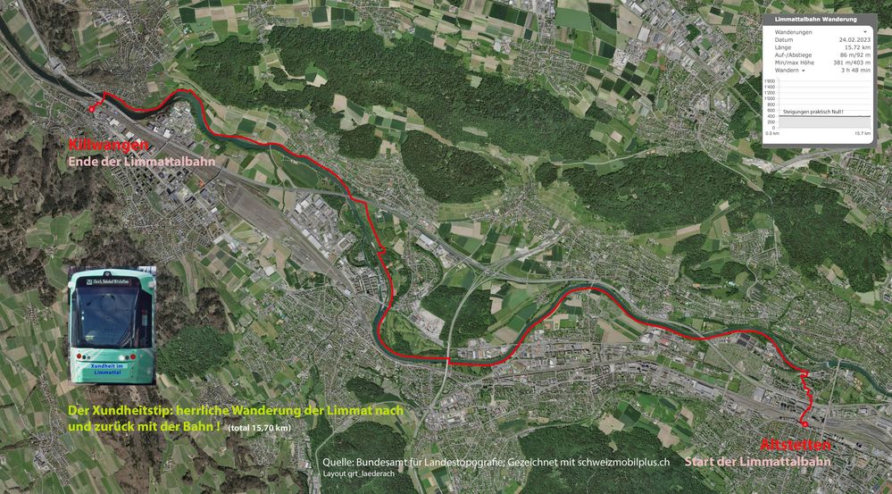 Frühlingswanderung mit der Xundheitsbahn