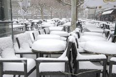 Frühlingswinter an der Paulskirche