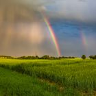 Frühmorgenregenbogen