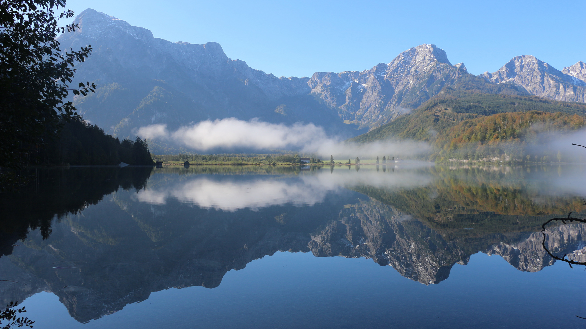 Frühmorgens am Almsee