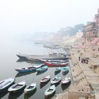 Frühmorgens am Ganges, Varanasi, Indien