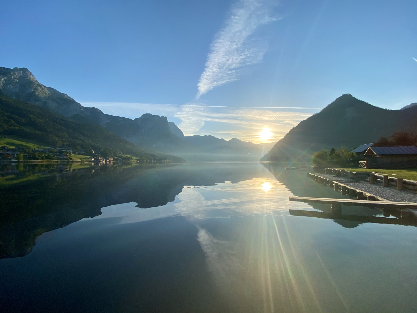 Frühmorgens am Grundlsee