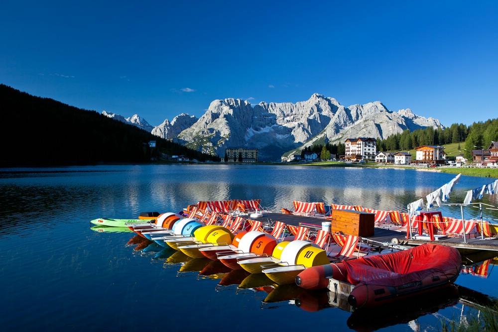 frühmorgens am Lago Misurina