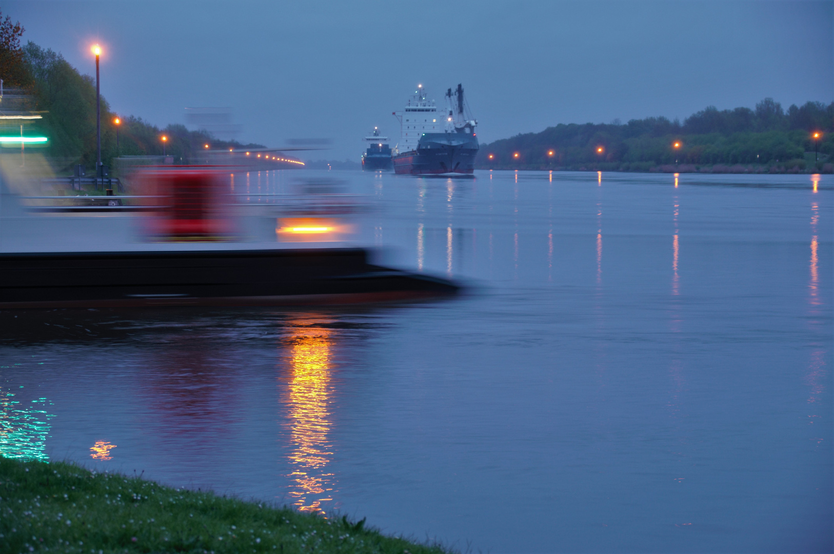 Frühmorgens am Nord-Ostsee-Kanal