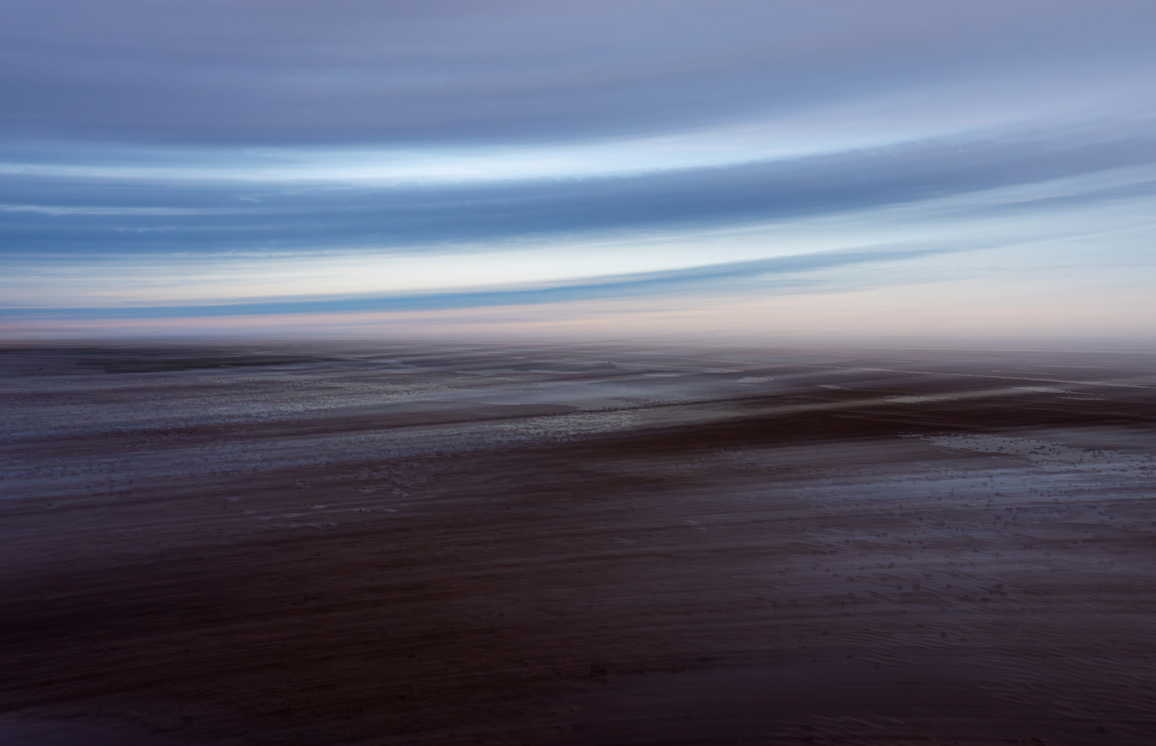 Frühmorgens am Nordseestrand