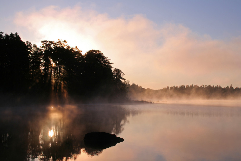 Frühmorgens am Saljensee