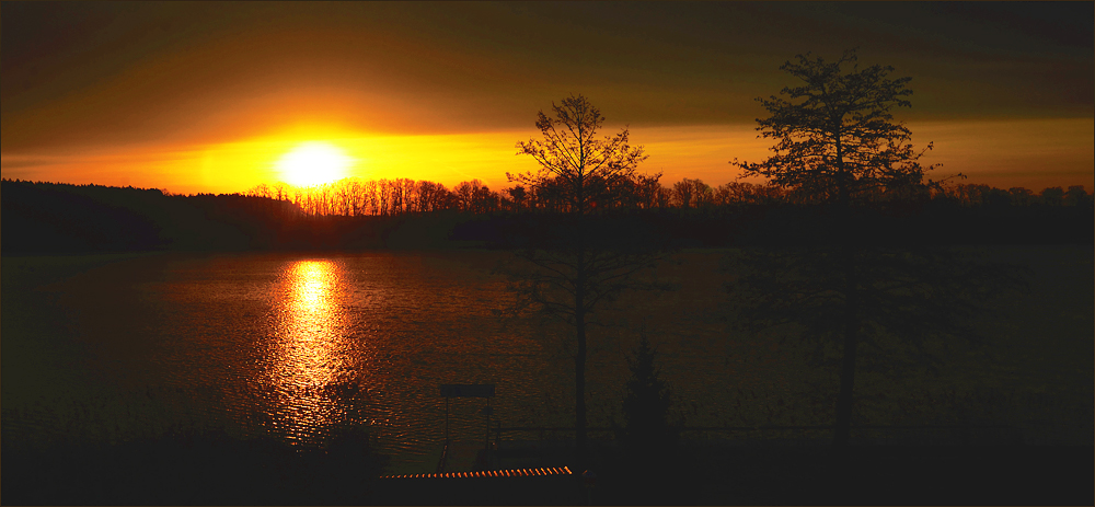 Frühmorgens am See…,