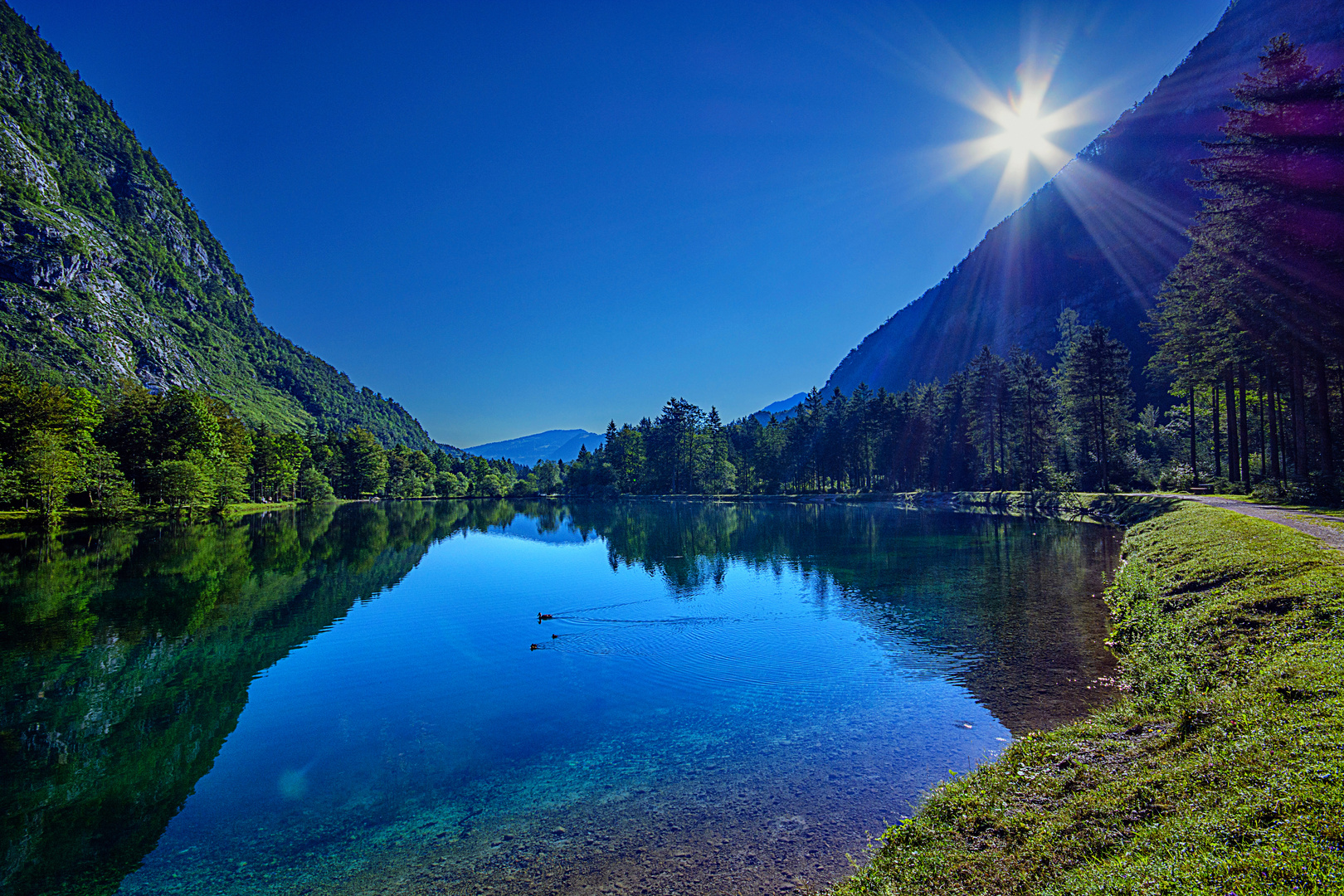 Frühmorgens am See