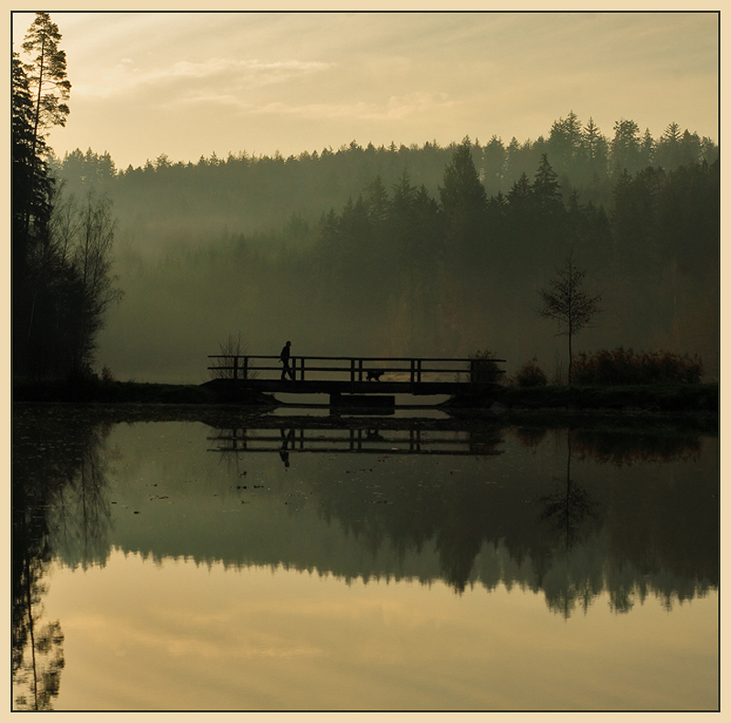 Frühmorgens am See