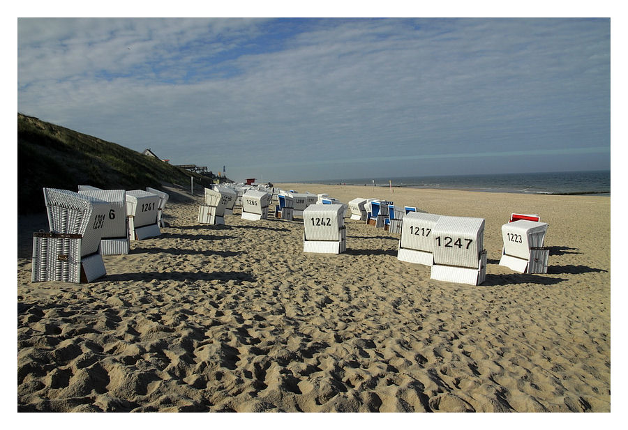 Frühmorgens am Strand...