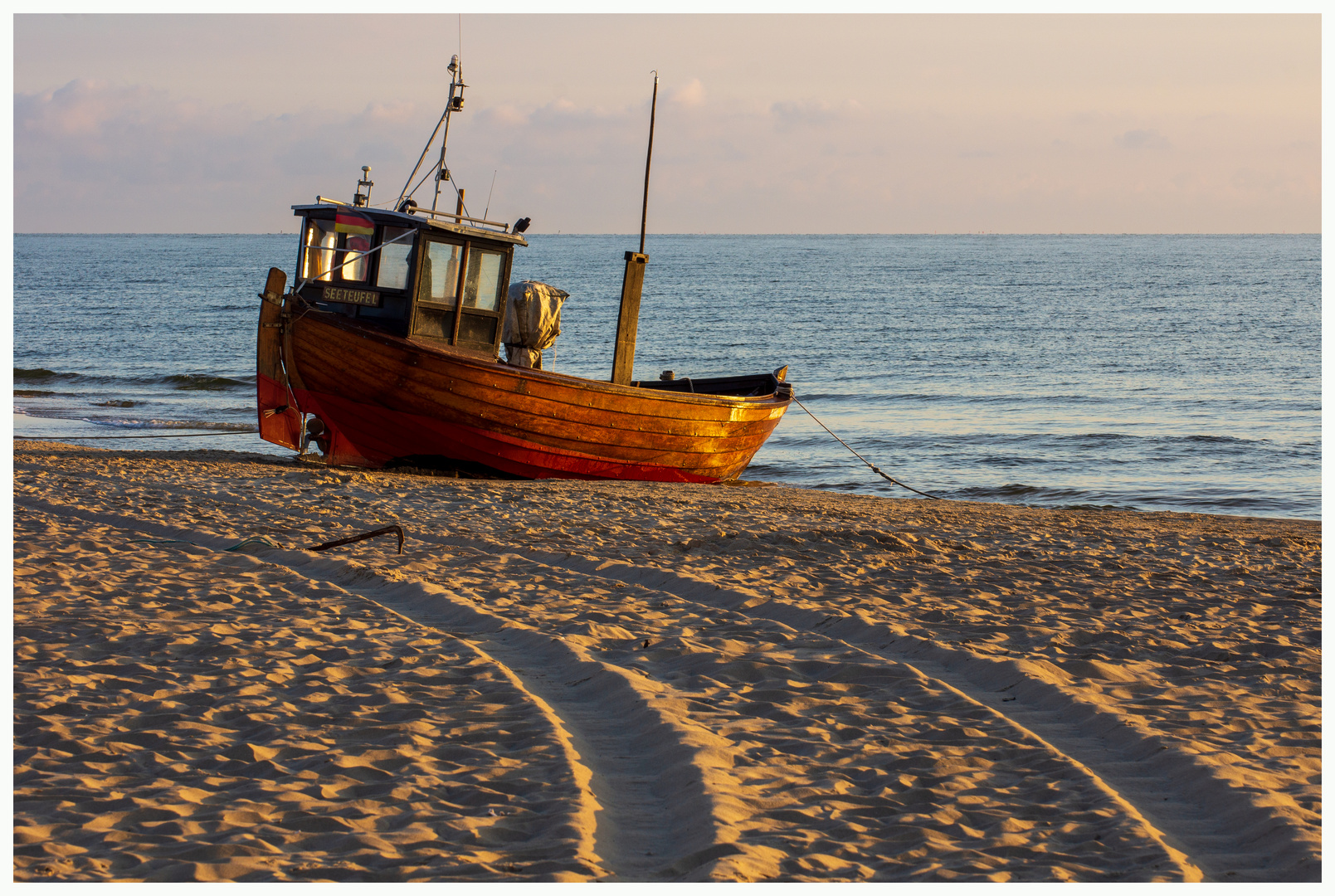 Frühmorgens am Strand von Ahlbeck